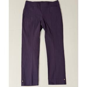 Chico's Perfect Stretch Pull-On Ankle Pants, Purple, Size 1.5
